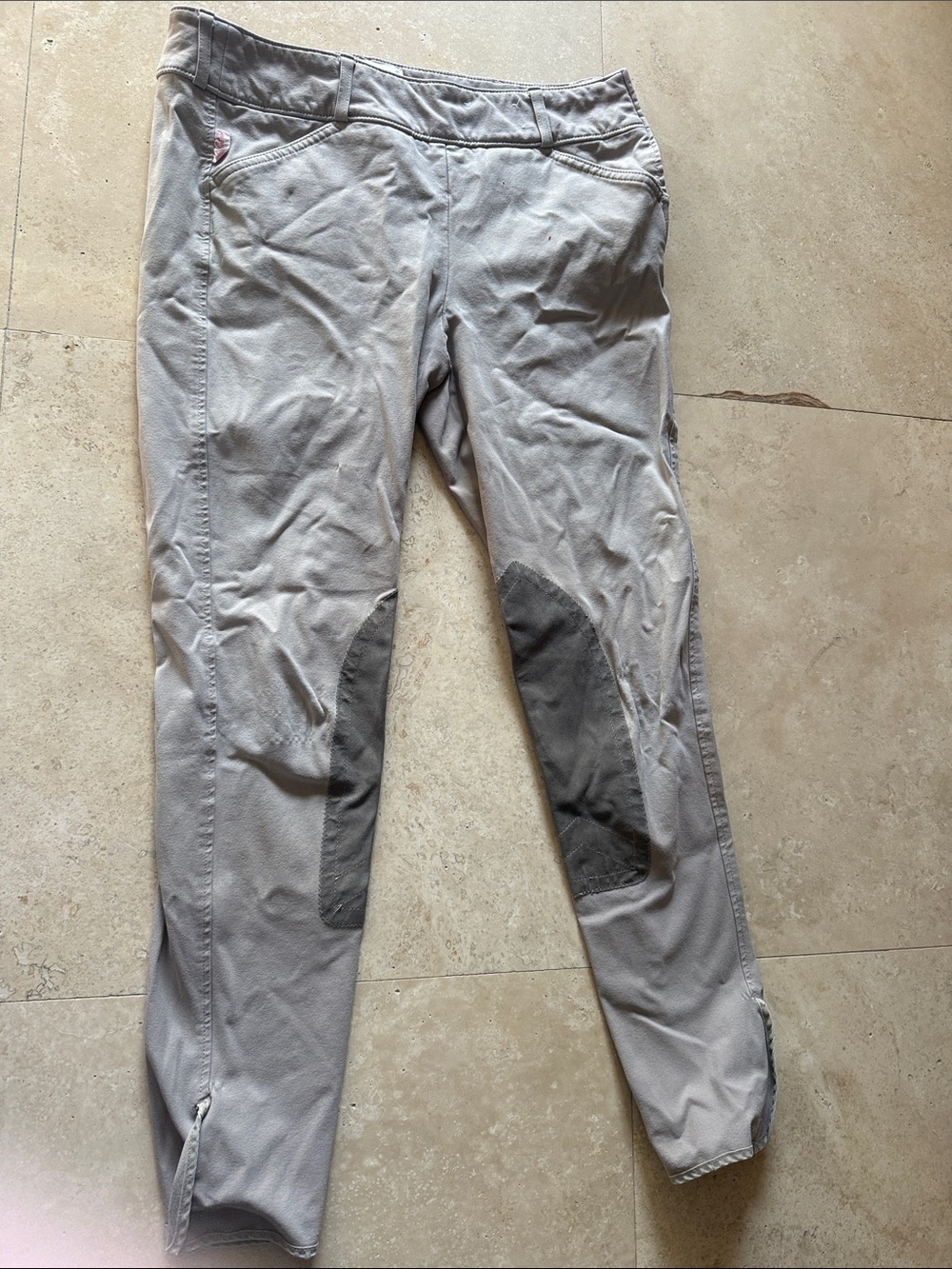 Women’s tan Riding Breeches with Knee Patches